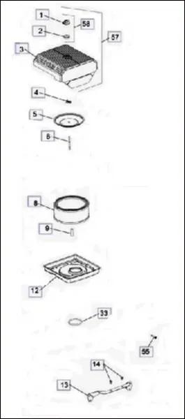 Система впуска  двигателя Kohler ЕCH 749-3041