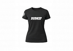 Футболка женская YOKO BIG LOGO, темно-серый, 96-251006