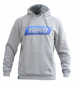 Толстовка YOKO KIDS HOODIE BLUE LOGO, серый